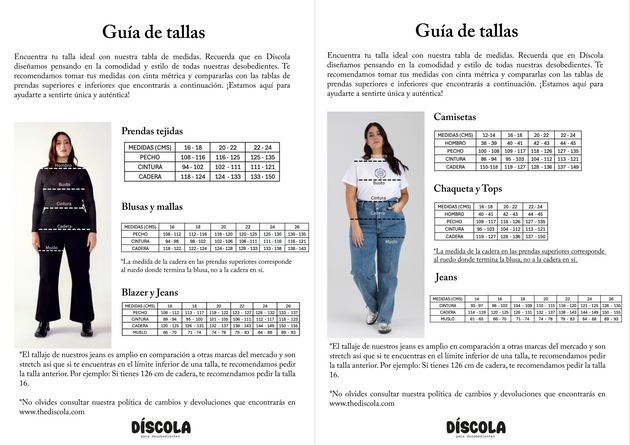 ¿Cuál es mi talla?